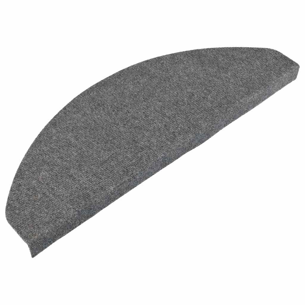 136397 vidaXL Stair Mats Self-adhesive 15 pcs 65x22,5x3,5 cm Grey 3