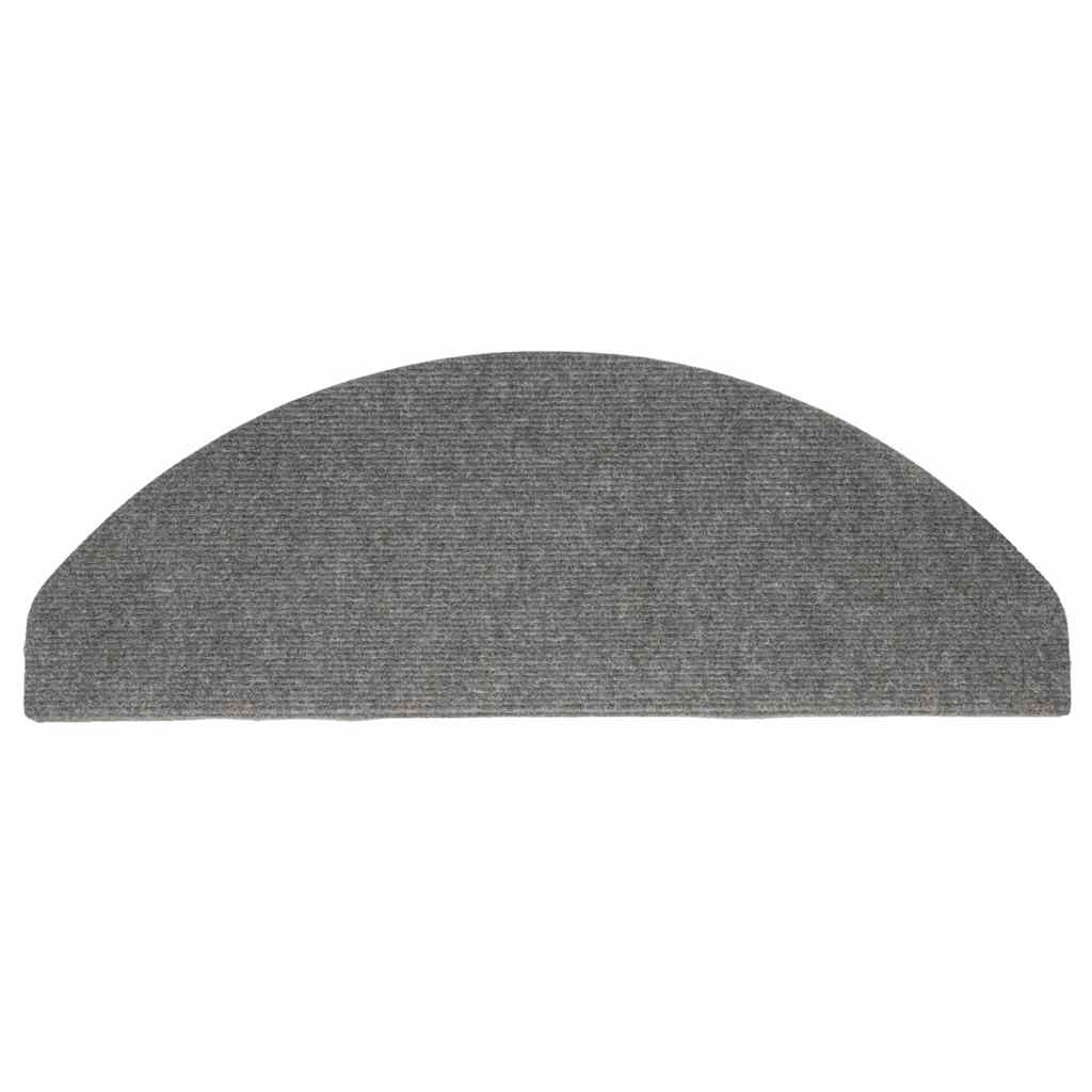 136397 vidaXL Stair Mats Self-adhesive 15 pcs 65x22,5x3,5 cm Grey 6