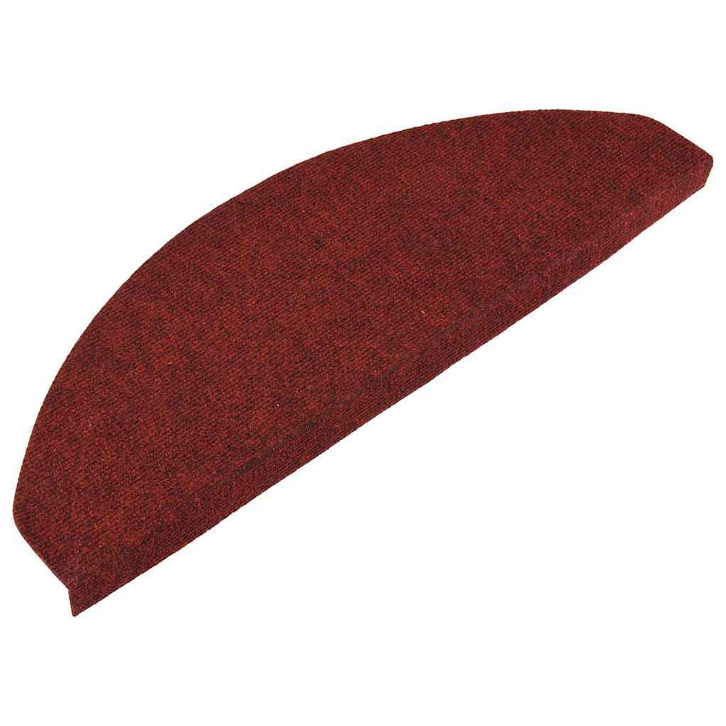 136398 vidaXL Stair Mats Self-adhesive 15 pcs 65x22,5x3,5 cm Red 3