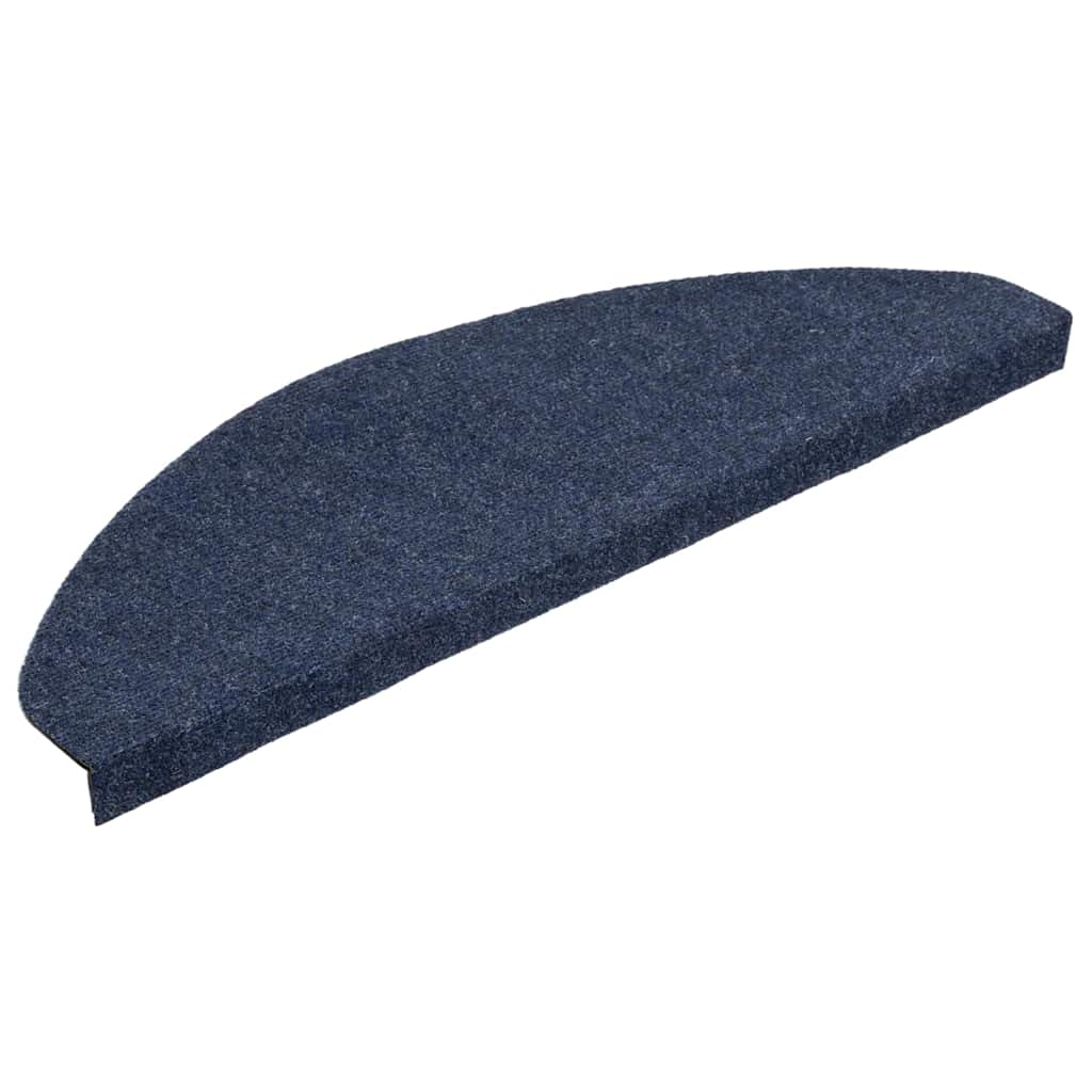 136399 vidaXL Stair Mats Self-adhesive 15 pcs 65x22,5x3,5 cm Blue 3