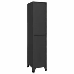 Locker Cabinet 38x45x180 cm Steel Anthracite With 1 locker