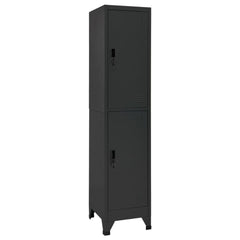 vidaXL Locker Cabinet | Anthracite | Steel | 38x45x180 cm | Locker Cabinet 1