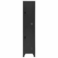 Locker Cabinet 38x45x180 cm Steel Anthracite With 2 lockers