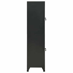 vidaXL Locker Cabinet | Anthracite | Steel | 38x45x180 cm | Locker Cabinet 4