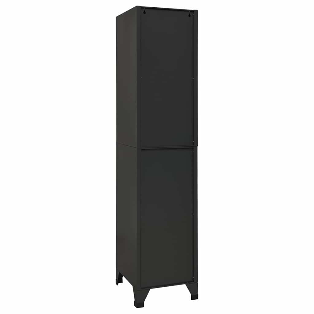 vidaXL Locker Cabinet | Anthracite | Steel | 38x45x180 cm | Locker Cabinet 5