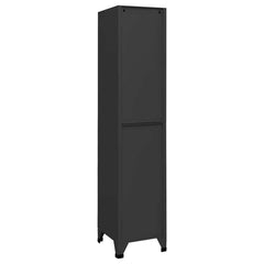 vidaXL Locker Cabinet | Anthracite | Steel | Tall | Locker Cabinet | Rectangular 4