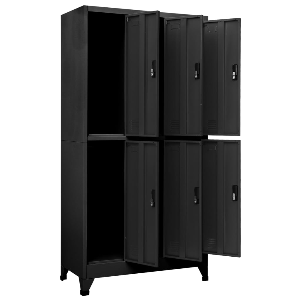 vidaXL Locker Cabinet | Anthracite | Steel | 90 x 45 x 180 cm | Locker Cabinet 5