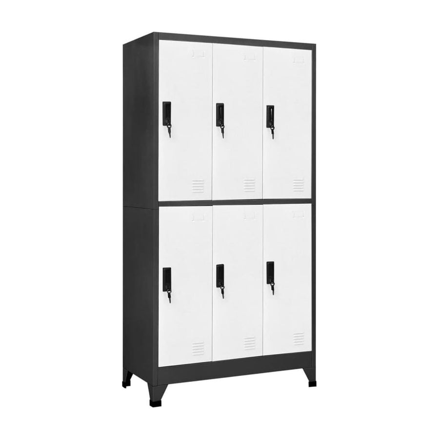 Locker Cabinet Anthracite and White