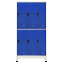Locker Cabinet Grey and Blue, image 2