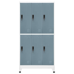 Locker Cabinet Light Grey and Dark Grey, image 2