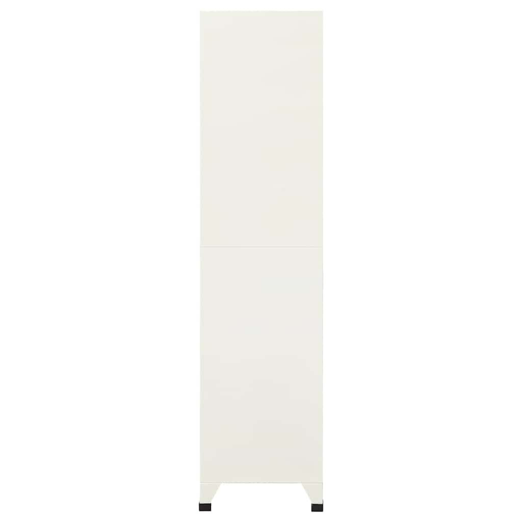 vidaXL Locker Cabinet | Grey and Blue | Steel | Large | Locker Cabinet 4