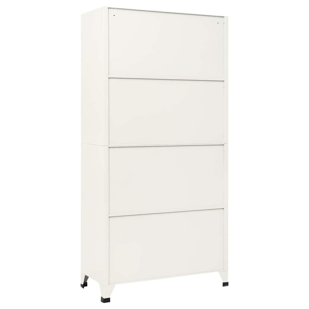vidaXL Locker Cabinet | Grey and Blue | Steel | Large | Locker Cabinet 5