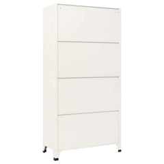 vidaXL Locker Cabinet | Grey and Blue | Steel | Large | Locker Cabinet 5