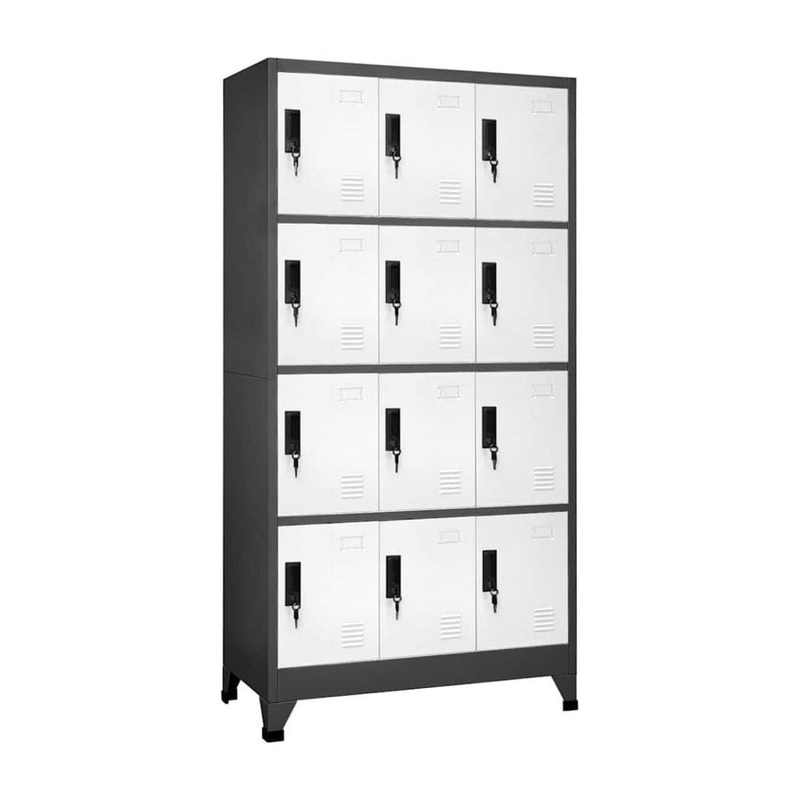 Locker Cabinet Anthracite and White