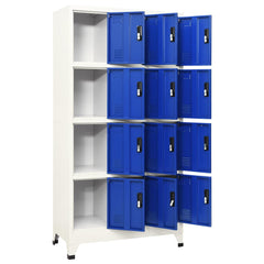 Locker Cabinet Grey and Blue, image 3