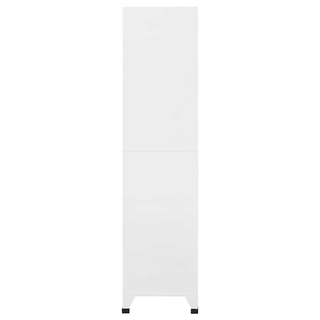 vidaXL Locker Cabinet | White | Steel | 90 x 40 x 180 cm | Locker Cabinet 4