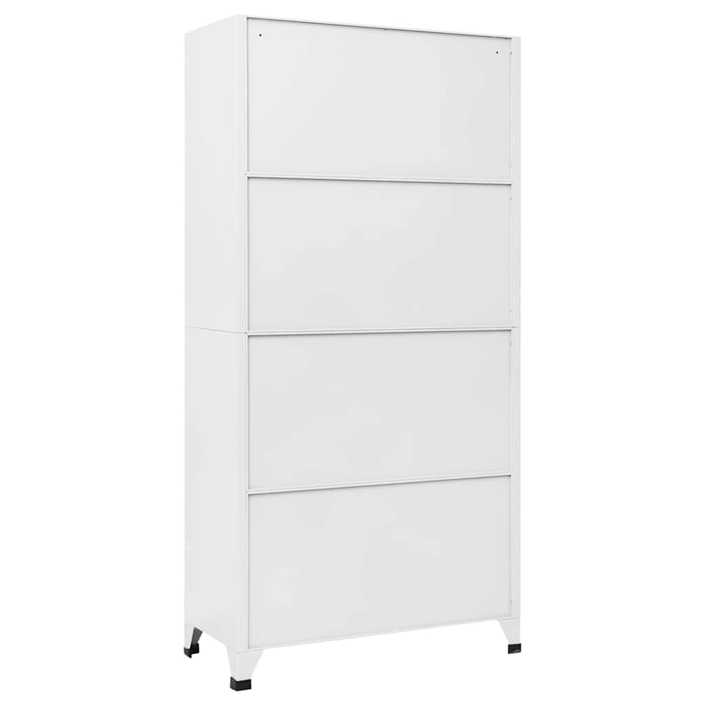 vidaXL Locker Cabinet | White | Steel | 90 x 40 x 180 cm | Locker Cabinet 5