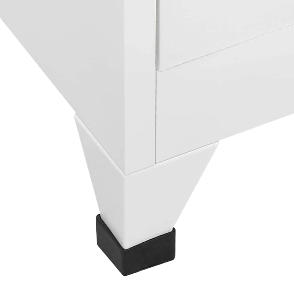 vidaXL Locker Cabinet | White | Steel | 90 x 40 x 180 cm | Locker Cabinet 6