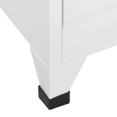 vidaXL Locker Cabinet | White | Steel | 90 x 40 x 180 cm | Locker Cabinet 6