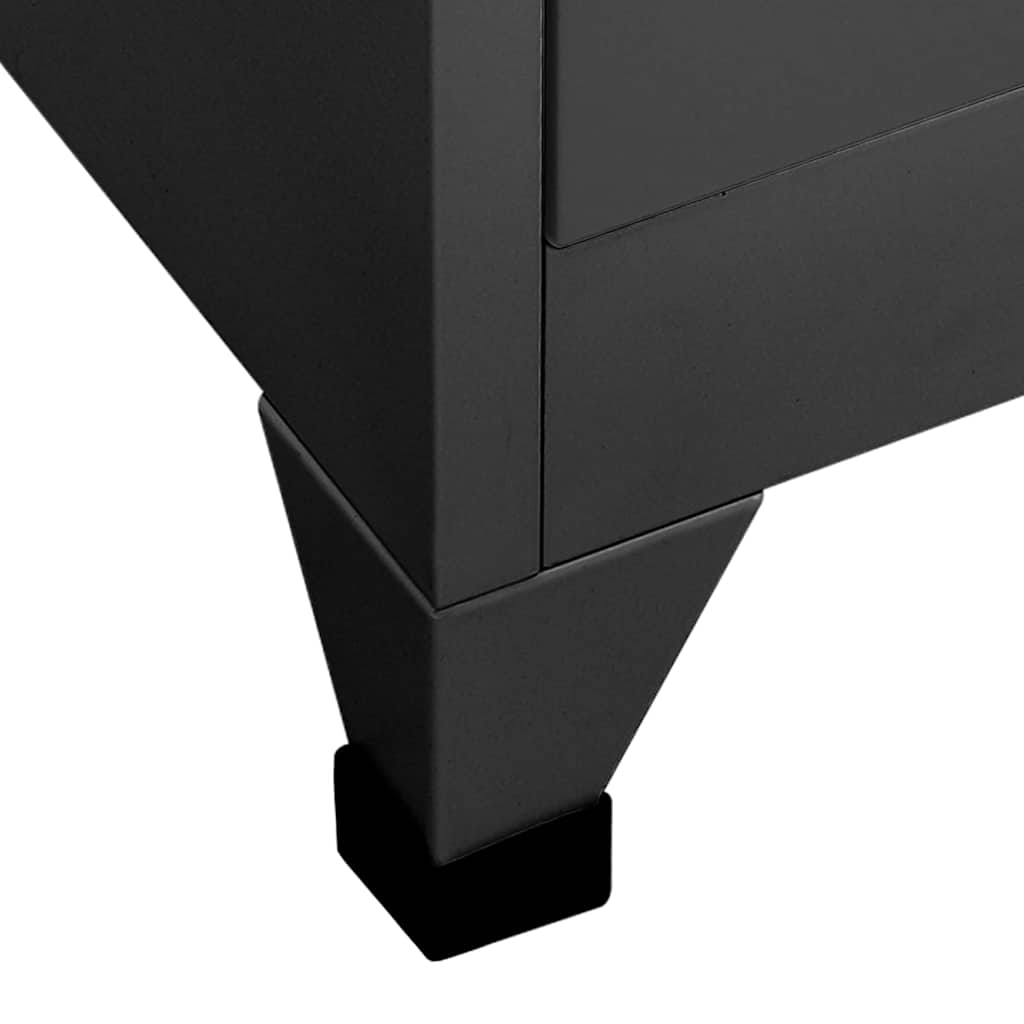 vidaXL Locker Cabinet | Anthracite | Steel | 90 x 40 x 180 cm | Locker Cabinet 6
