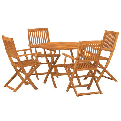 5 Piece Garden Dining Set Solid Acacia Wood