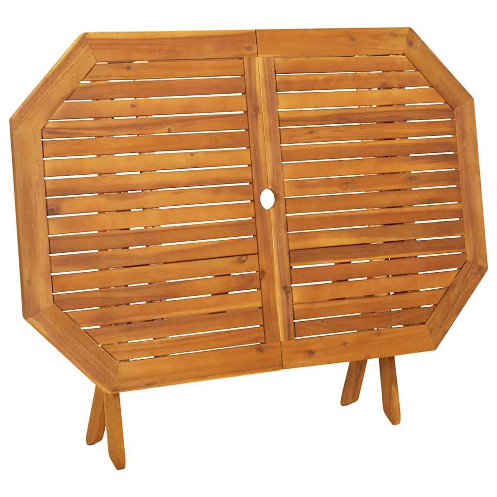 vidaXL 5 Piece Garden Dining Set Solid Acacia Wood 4
