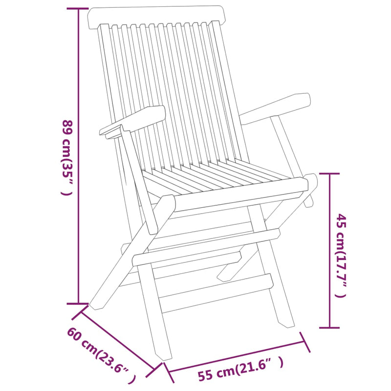 3 Piece Garden Dining Set Solid Wood Teak