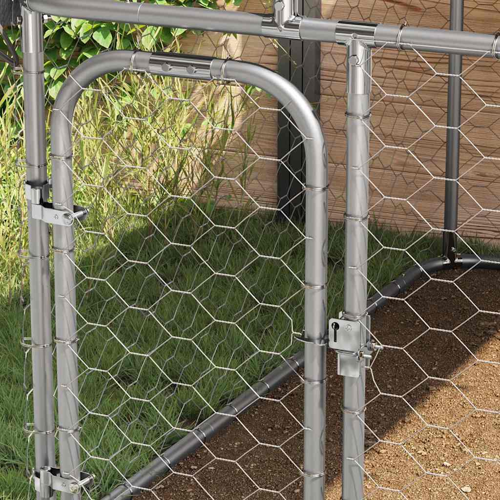 Outdoor Dog Kennel with Roof 200 cm 100 cm