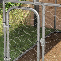 Outdoor Dog Kennel with Roof 200 cm 100 cm