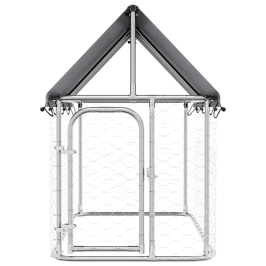 Outdoor Dog Kennel with Roof 200 cm 100 cm