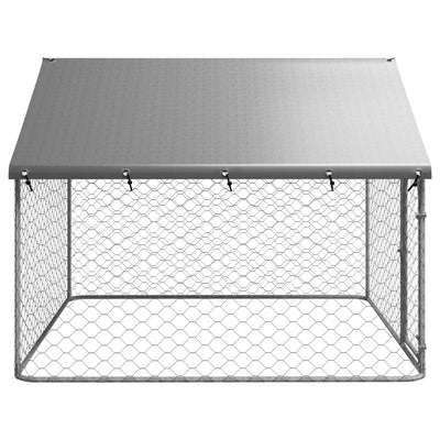 Outdoor Dog Kennel with Roof 200x200x150 cm