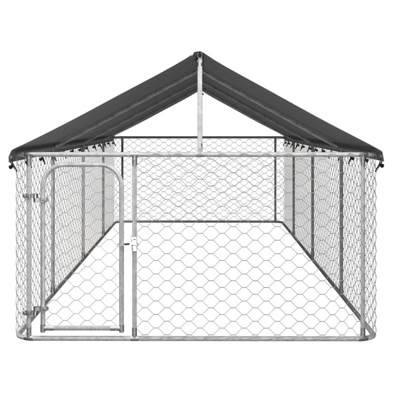 Outdoor Dog Kennel with Roof 600x200x150 cm