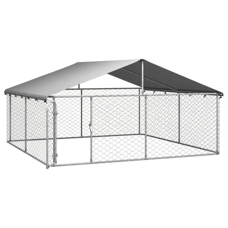 Outdoor Dog Kennel with Roof 300x300x150 cm