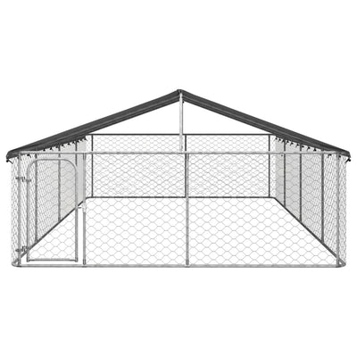 Outdoor Dog Kennel with Roof 600x300x150 cm