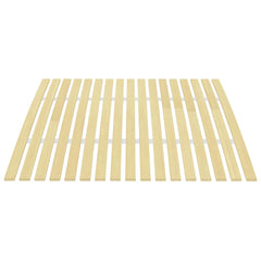 vidaXL Slatted Bed Base | Brown | Solid poplar wood | 120x200 cm | Foldable 2