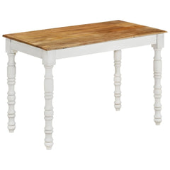 vidaXL Dining Table 110x60x76 cm Solid Wood Mango 1