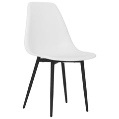 vidaXL Dining Chairs 6 pcs White PP 3