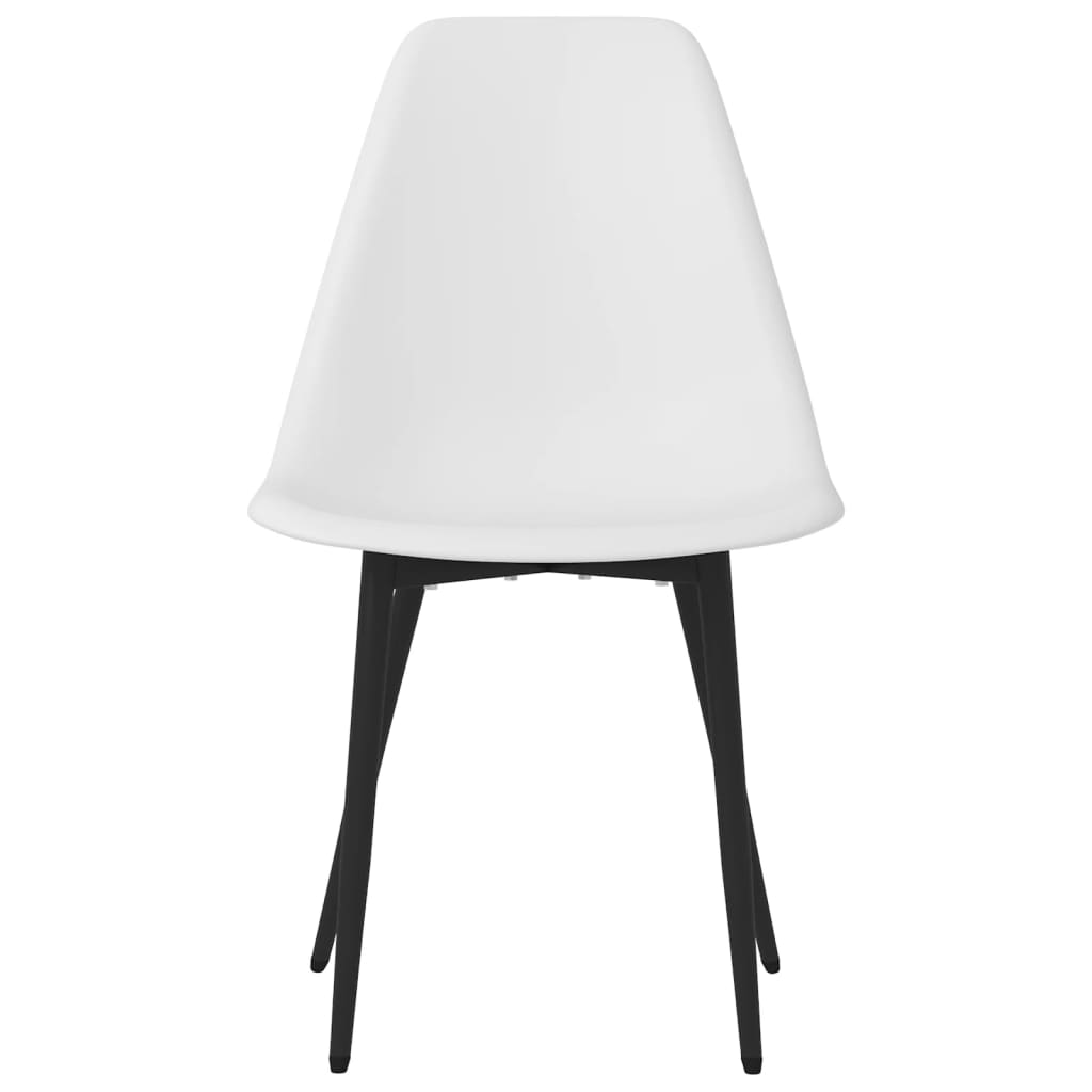 vidaXL Dining Chairs 6 pcs White PP 4