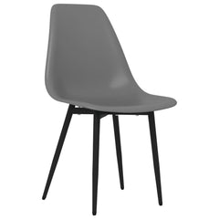 vidaXL Dining Chairs 6 pcs Grey PP 3