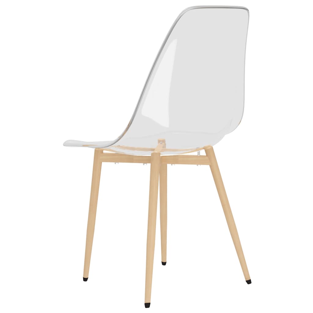 vidaXL Dining Chairs 6 pcs Transparent PET 6
