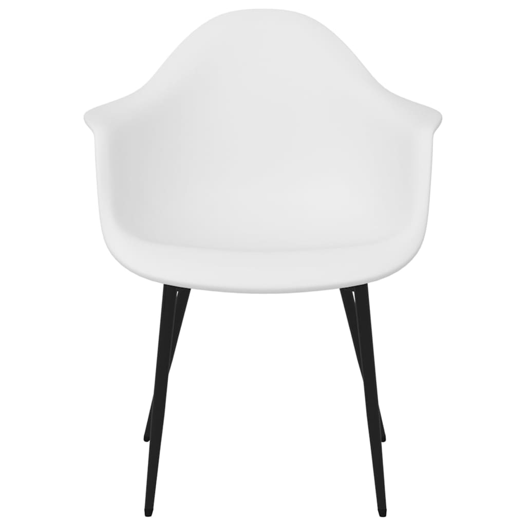 vidaXL Dining Chairs 6 pcs White PP 4