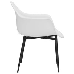 vidaXL Dining Chairs 6 pcs White PP 5