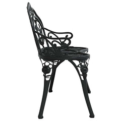vidaXL Garden Bench 100 cm Cast Aluminium Black 4