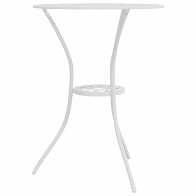 3 Piece Bistro Set Cast Aluminium White