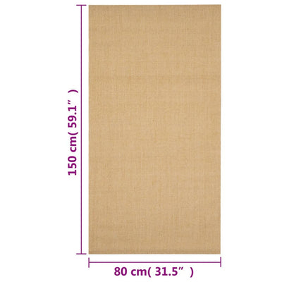 Rug Natural Sisal 80x150 cm