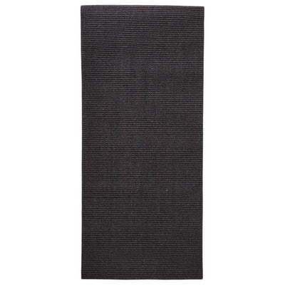 Rug Natural Sisal 66x150 cm Black