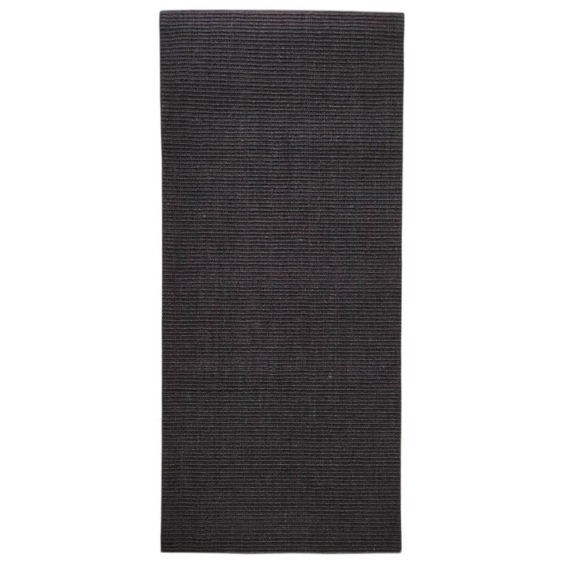 Rug Natural Sisal 66x150 cm Black