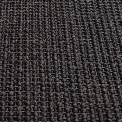 Rug Natural Sisal 66x150 cm Black