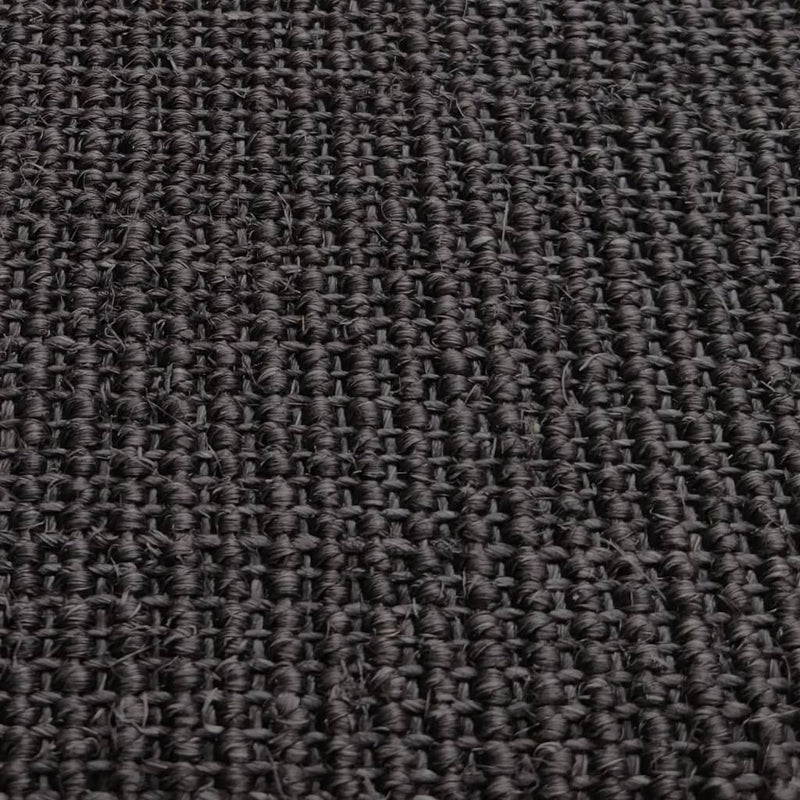 Rug Natural Sisal 66x150 cm Black