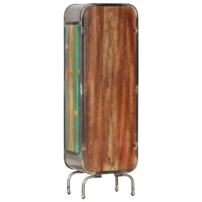 Highboard Multicolour 40x30x126 cm Solid Wood Reclaimed